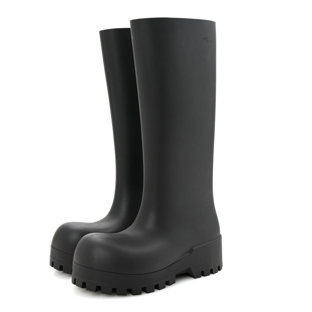Balenciaga Rubber Bulldozer Rain Boots 39 Black