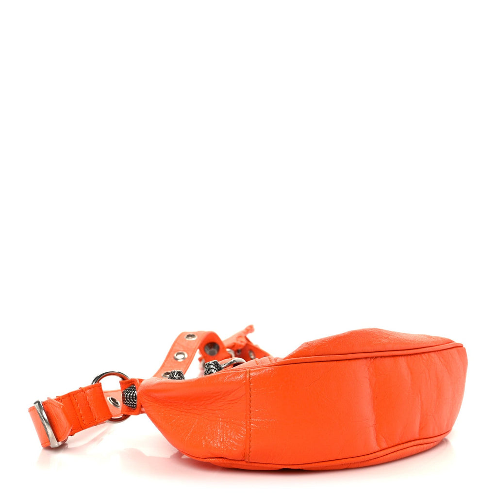 Balenciaga Agneau Arena Le Cagole Shoulder Bag XS Orange