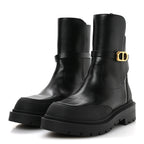 Christian Dior Calfskin Empreinte Ankle Boot 38 Black