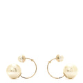 Christian Dior Pearl Mise En Dior Tribales Earrings White