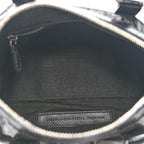 Balenciaga Agneau Arena Mini Le Cagole Duffle Crossbody Bag Black