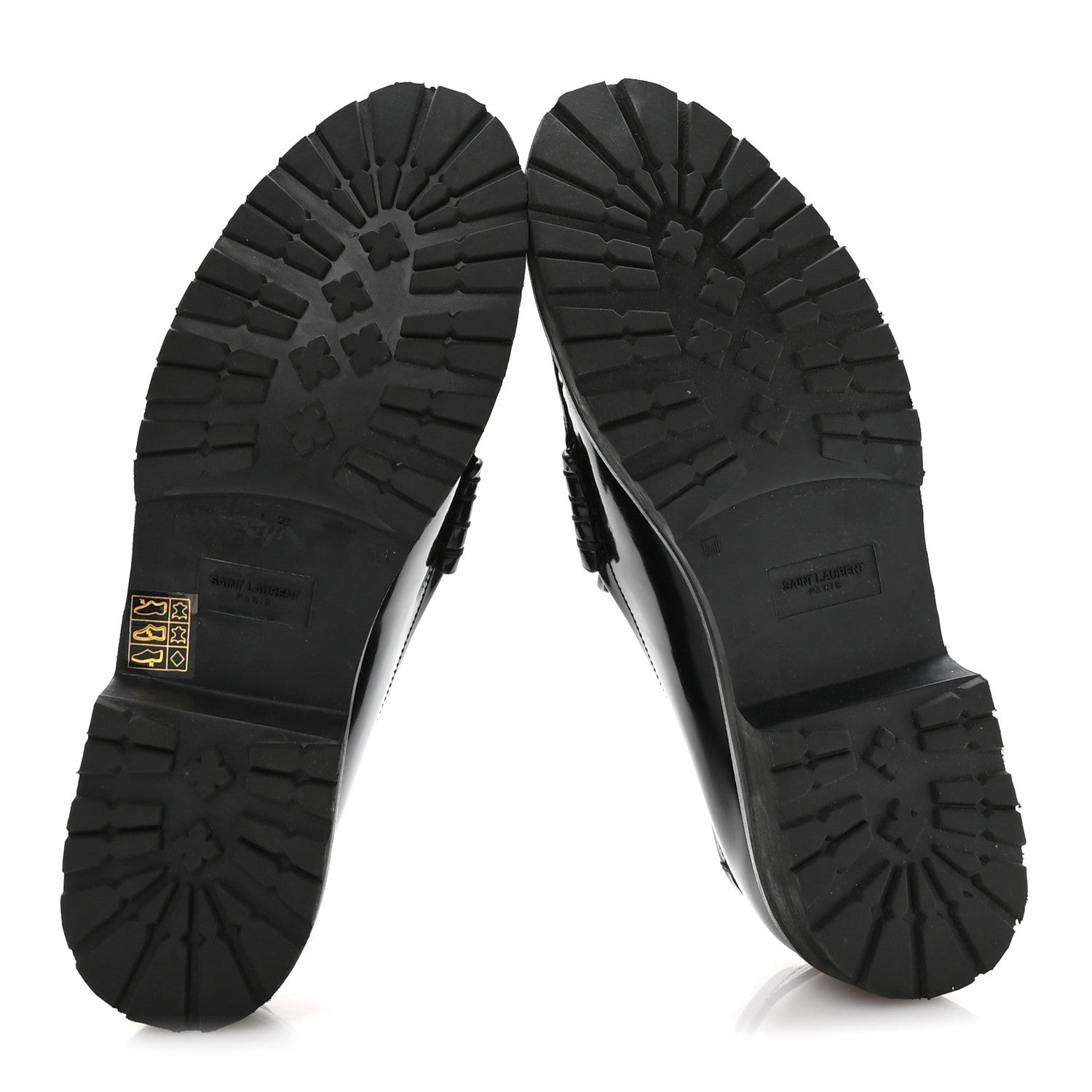 Saint Laurent Glazed Calfskin Le Loafer 15 Penny Slippers 39 Black