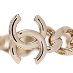 Chanel Metal CC Chain Link Choker Necklace L Gold