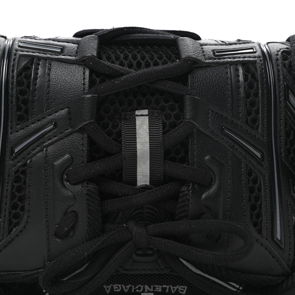 Balenciaga Faux Calfskin Fabric Sneakerhead Phone Crossbody Bag Black