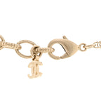 Chanel Pearl CC Round Pendant Necklace Gold