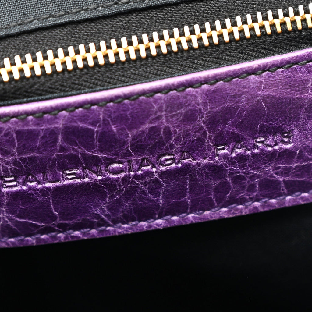 Balenciaga Agneau Giant 21 Gold Hardware Work Raisin