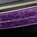Balenciaga Agneau Giant 21 Gold Hardware Work Raisin