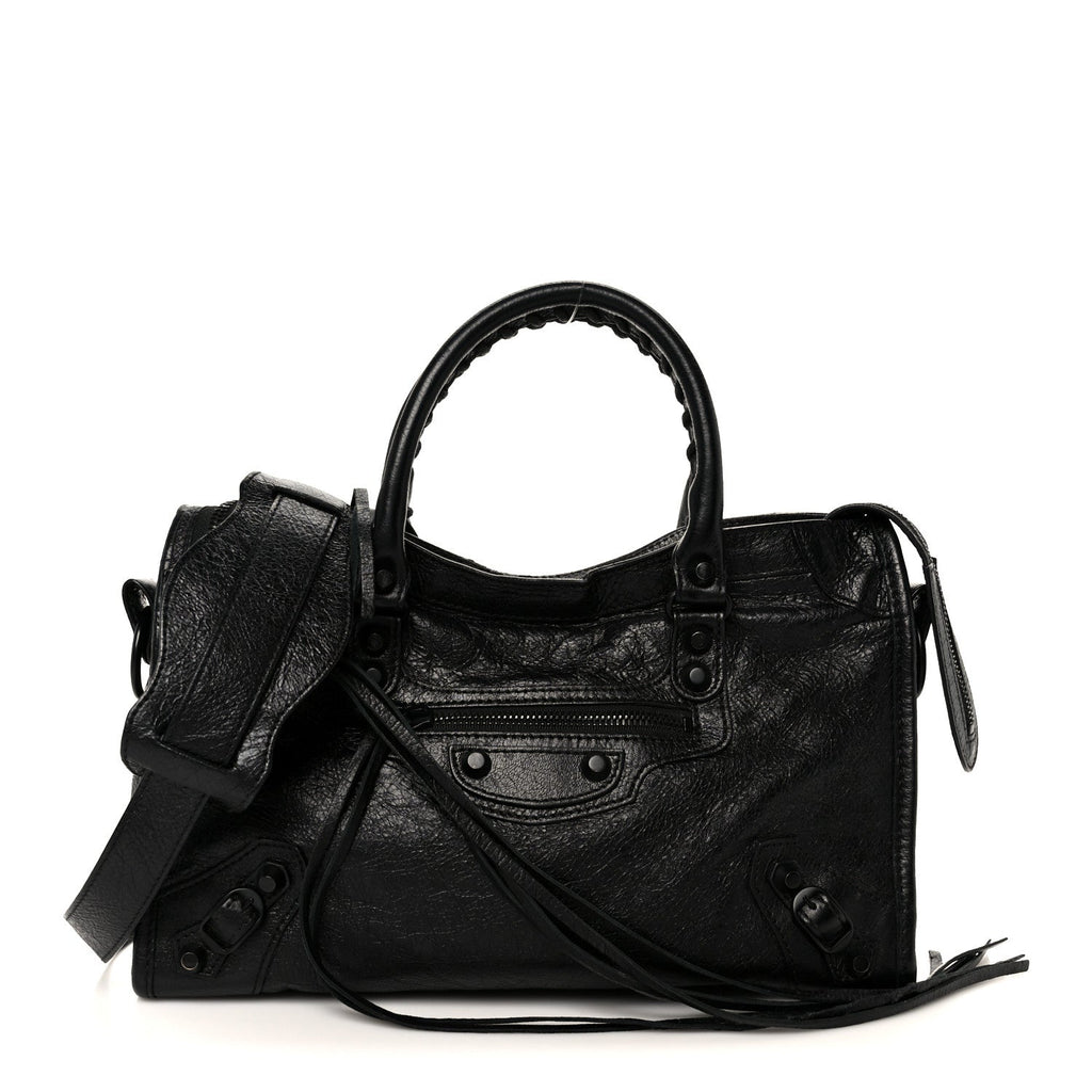 Balenciaga Agneau Arena Classic Black Hardware S City Black