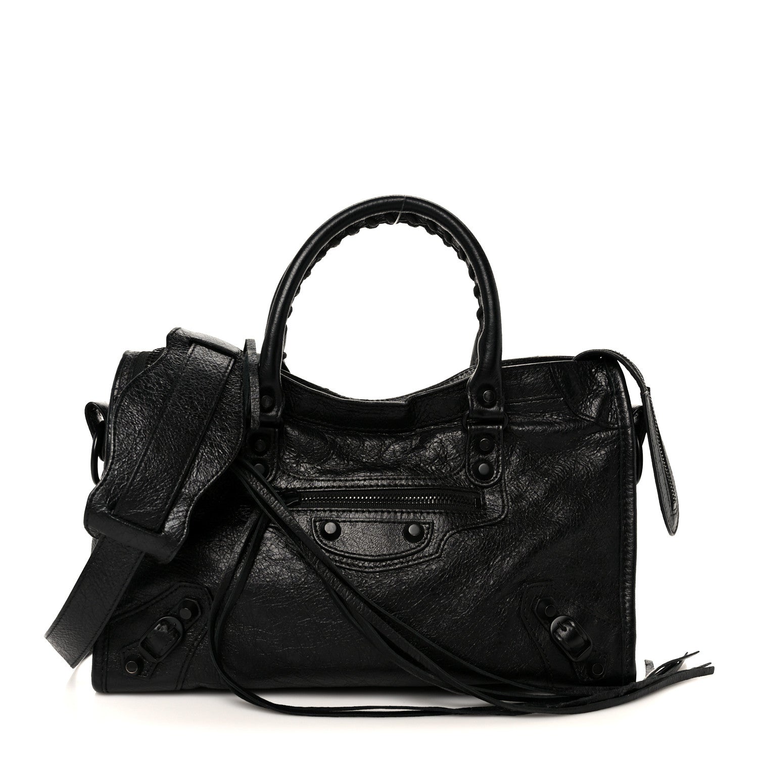 Balenciaga Agneau Arena Classic Black Hardware S City Black