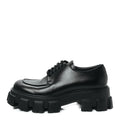 Prada Spazzolato Rois Monolith 55mm Derby Loafers 8 Black