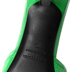 Balenciaga Agneau Arena Cagole 50mm Slide Sandals 37 Vivid Green