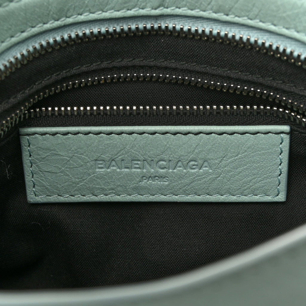 Balenciaga Agneau Classic Silver Hardware Mini City Maldives