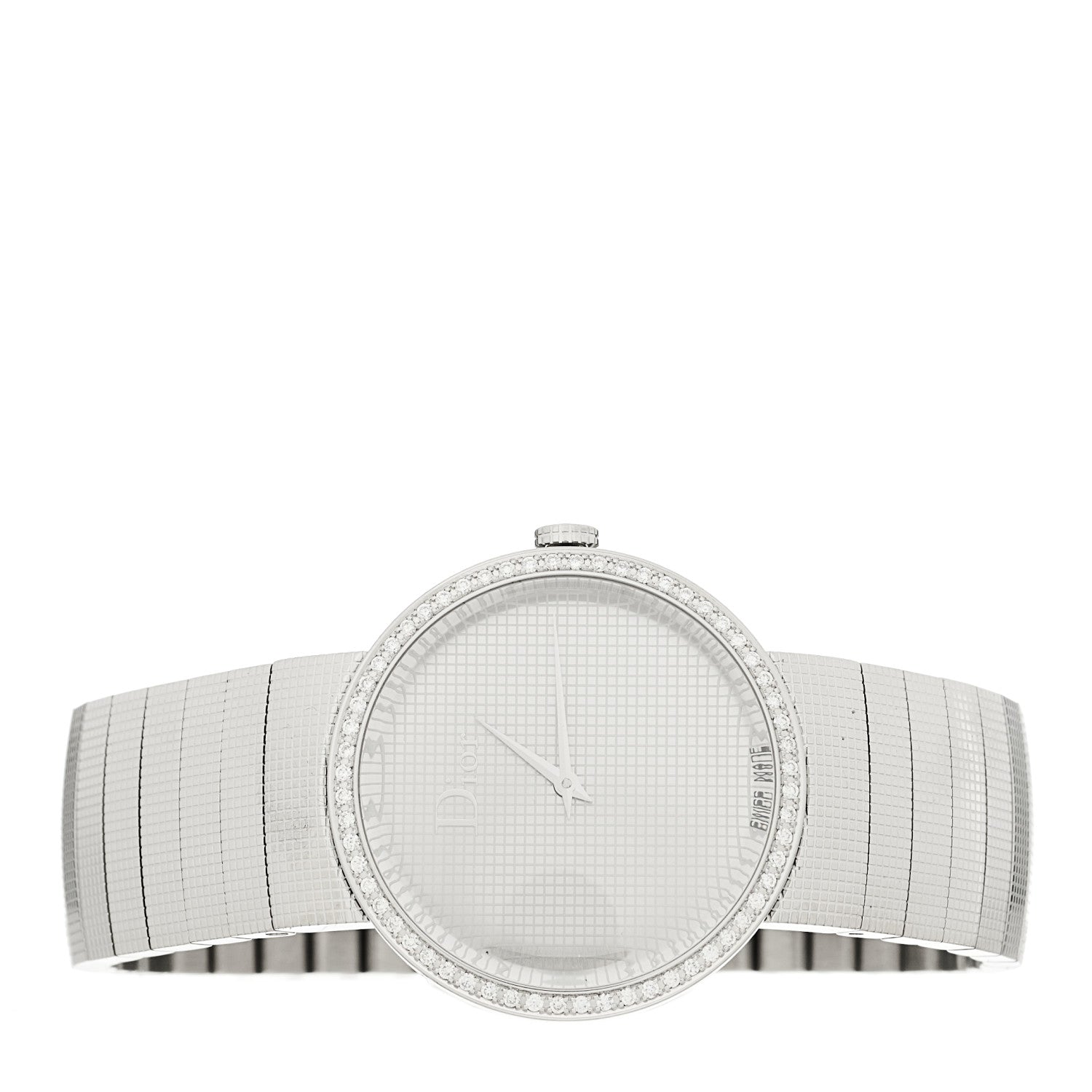 Christian Dior Stainless Steel Diamond Bezel 33mm La D De Dior Quartz Watch