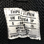Balenciaga Fabric Mesh Clear Sole Womens Triple S Sneakers 38 Black