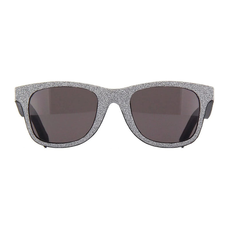 Saint Laurent Sunglasses Square Full Rim, Ivory Frame and Grey Lens SL51037