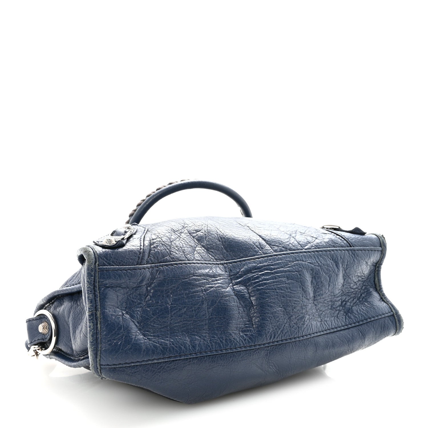 Balenciaga Agneau Giant 12 Silver Hardware S City Bleu Roi