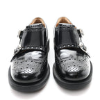 Miu Miu X CHURCH'S Shiny Calfskin Double Monk Loafer 36.5 Black