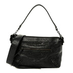 Balenciaga Agneau Arena Storico Classic Hardware Small Le City Moto Black