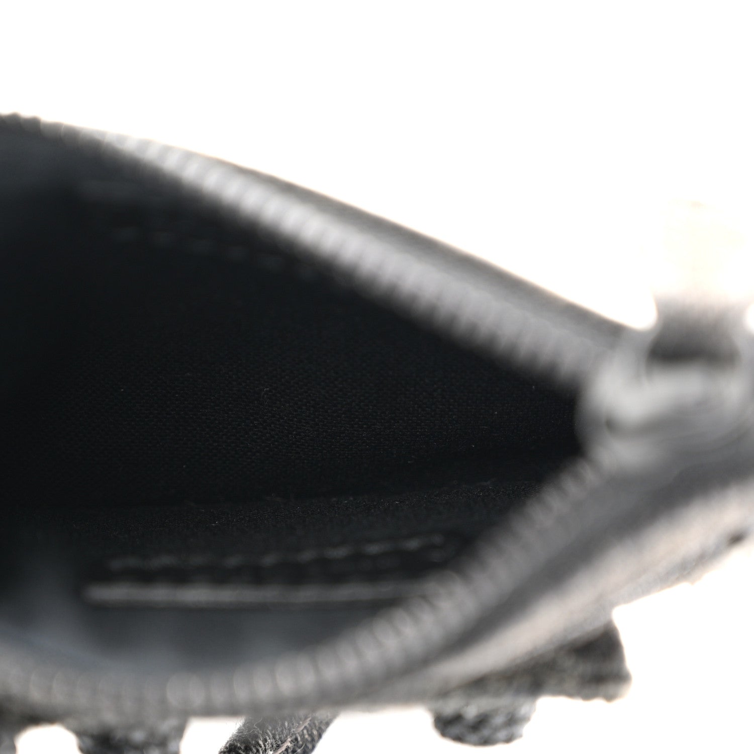 Balenciaga Denim Crystal Coin Purse Black