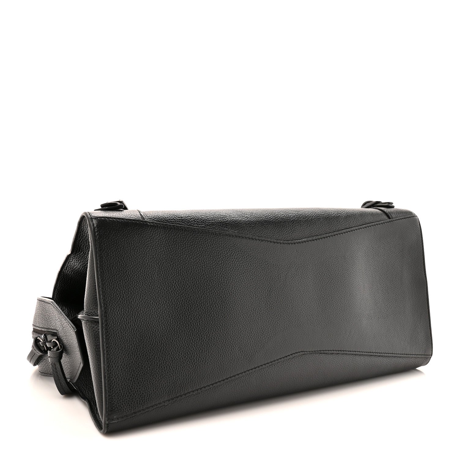 Balenciaga Grained Calfskin Neo Classic Black Hardware Medium City Black