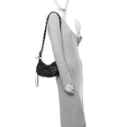 Balenciaga Agneau Arena Le Cagole Shoulder Bag XS Black