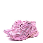 Balenciaga Mesh Rubber Distressed Womens Runner Sneakers 35 Pink