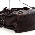Balenciaga Agneau Classic Hardware Mini City Cigare Fonce