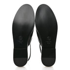 Chanel Shiny Calfskin Slingback Loafers 39.5  Black