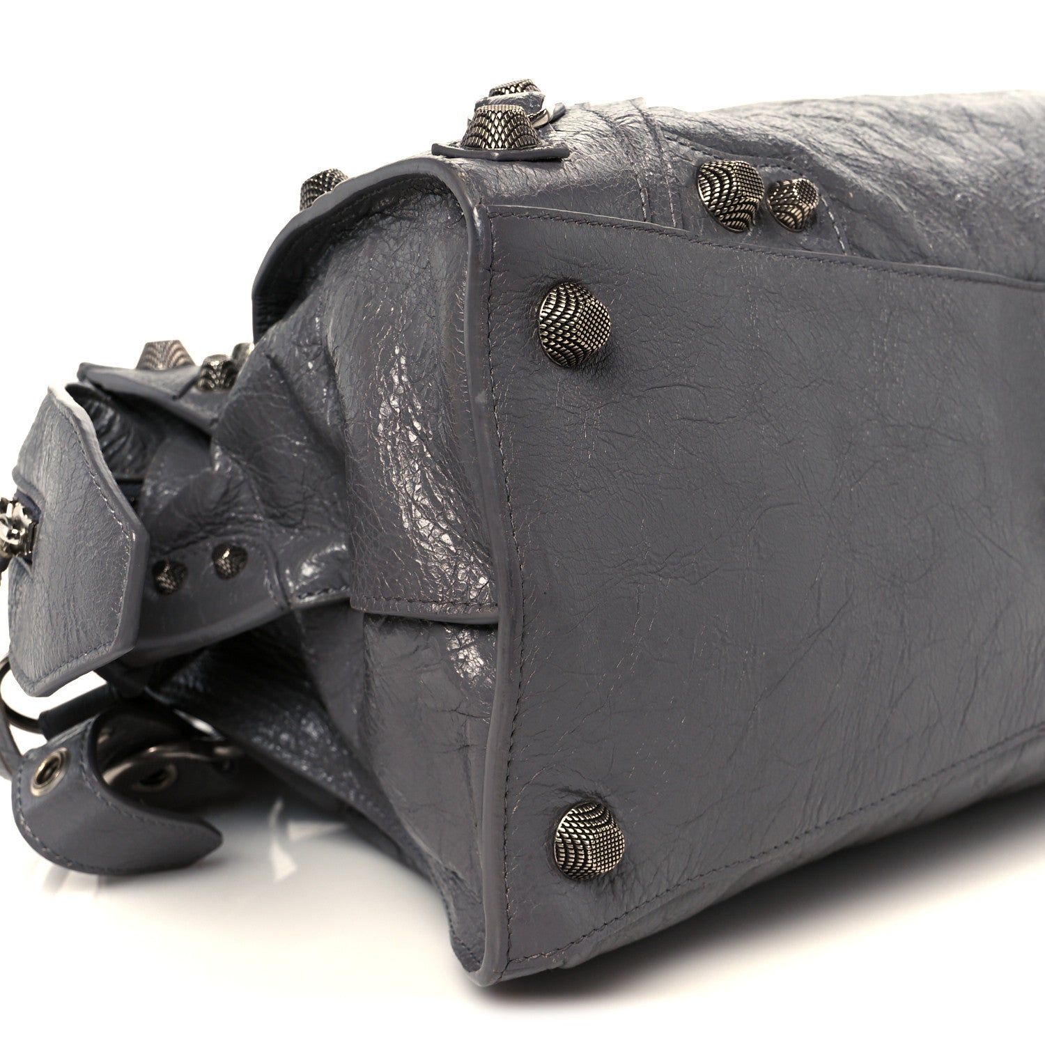 Balenciaga Agneau Arena Neo Cagole City Handbag Dark Grey