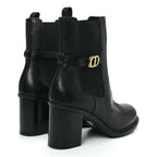 Christian Dior Calfskin Empreinte Ankle Boots 41 Black