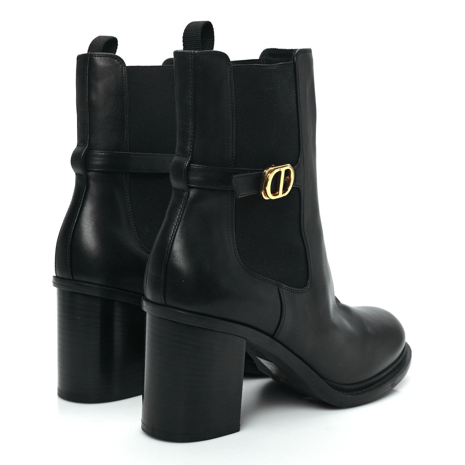 Christian Dior Calfskin Empreinte Ankle Boots 41 Black