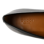 Gucci Calfskin Womens Jordaan Loafers 36.5 Black