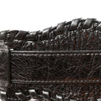 Balenciaga Metallic Agneau Arena Le Cagole Shoulder Bag XS Silver