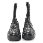 Miu Miu Calfskin Flame Chelsea Boots 41  Black