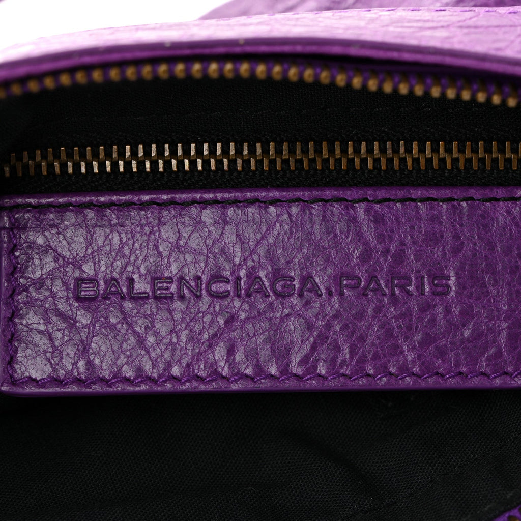 Balenciaga Agneau Classic Hardware Hip Ultraviolet