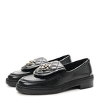 Chanel Lambskin Quilted CC Turnlock Loafers 35.5 Black