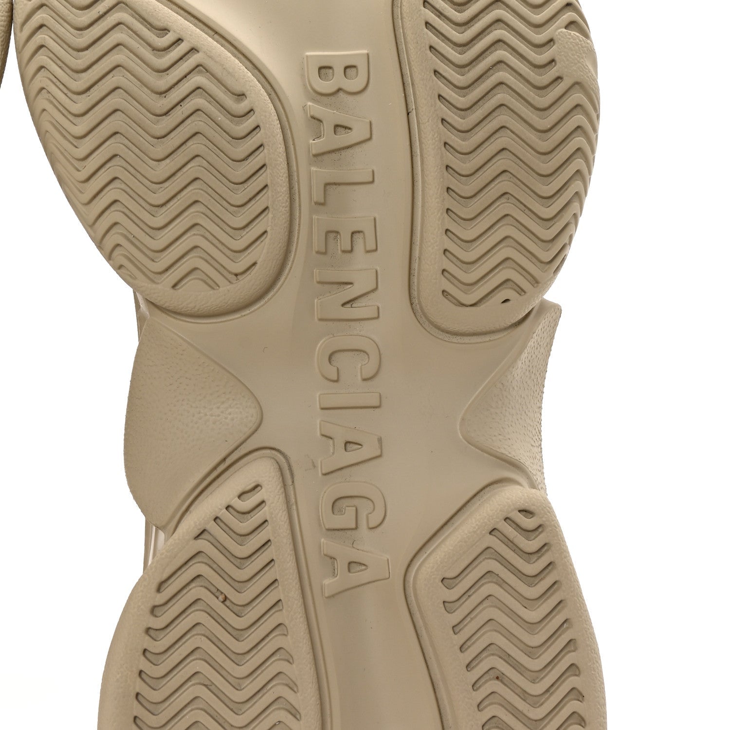 Balenciaga EVA Molded Womens Triple S Sneakers 39 Taupe