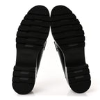 Chanel Calfskin Metal CC Loafers 40 Black