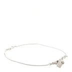 Saint Laurent Brass Monogram Charm Bracelet L Silver