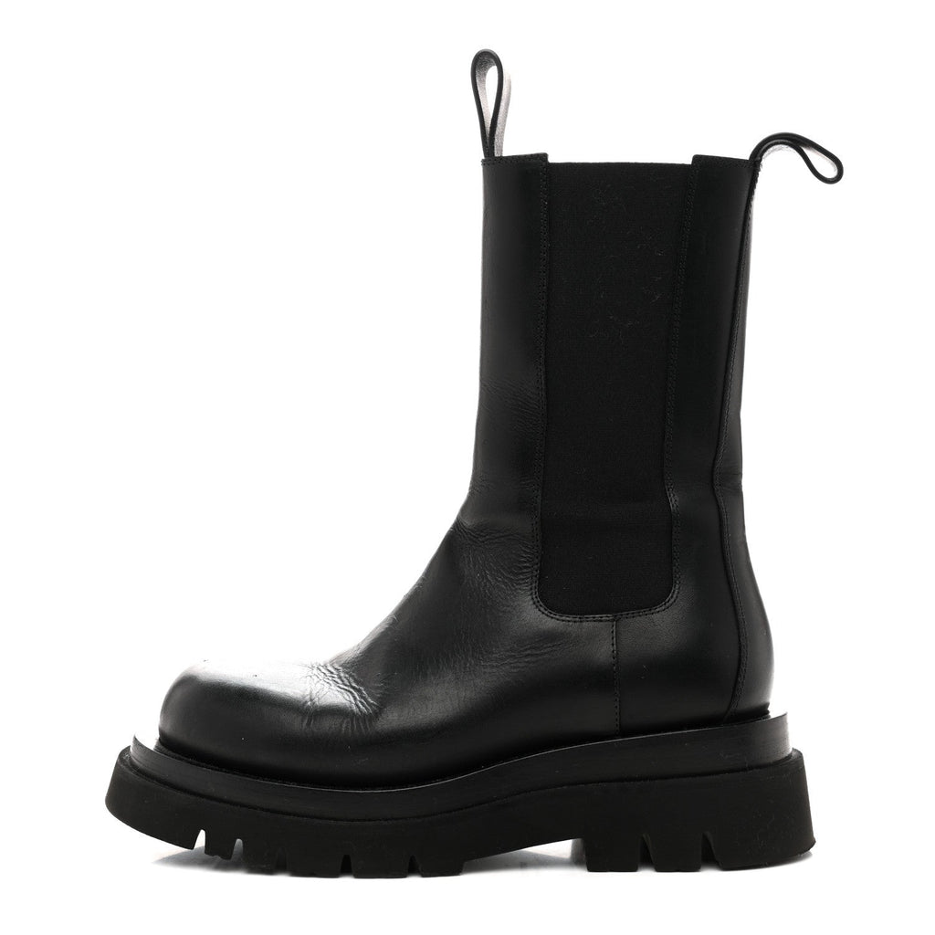 Bottega Veneta Calfskin The Lug Chelsea 55mm Boots 36.5 Black