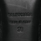 Balenciaga Agneau Arena Spiked Cagole 50mm Wide Boots 36 Black