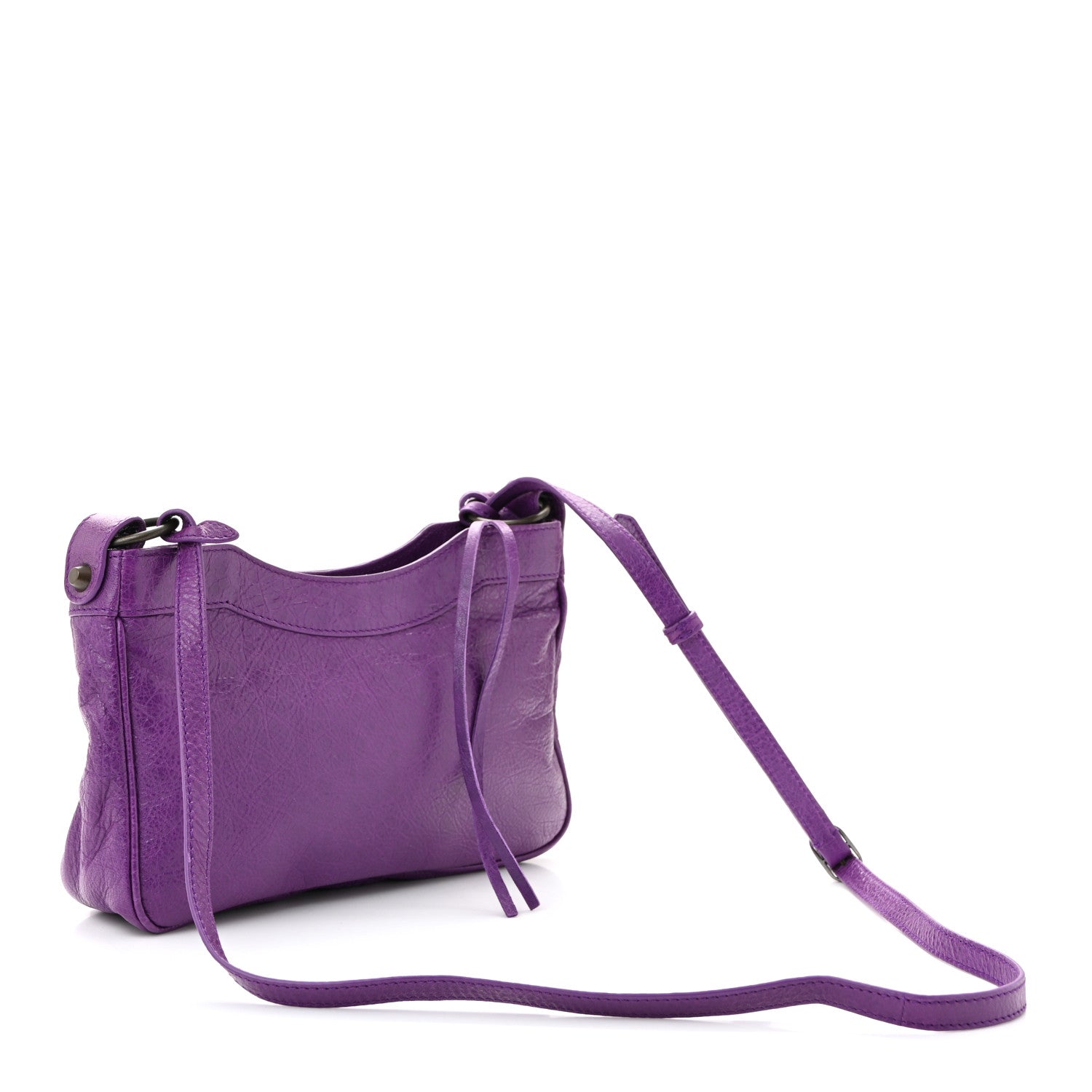 Balenciaga Agneau Classic Hardware Hip Ultraviolet