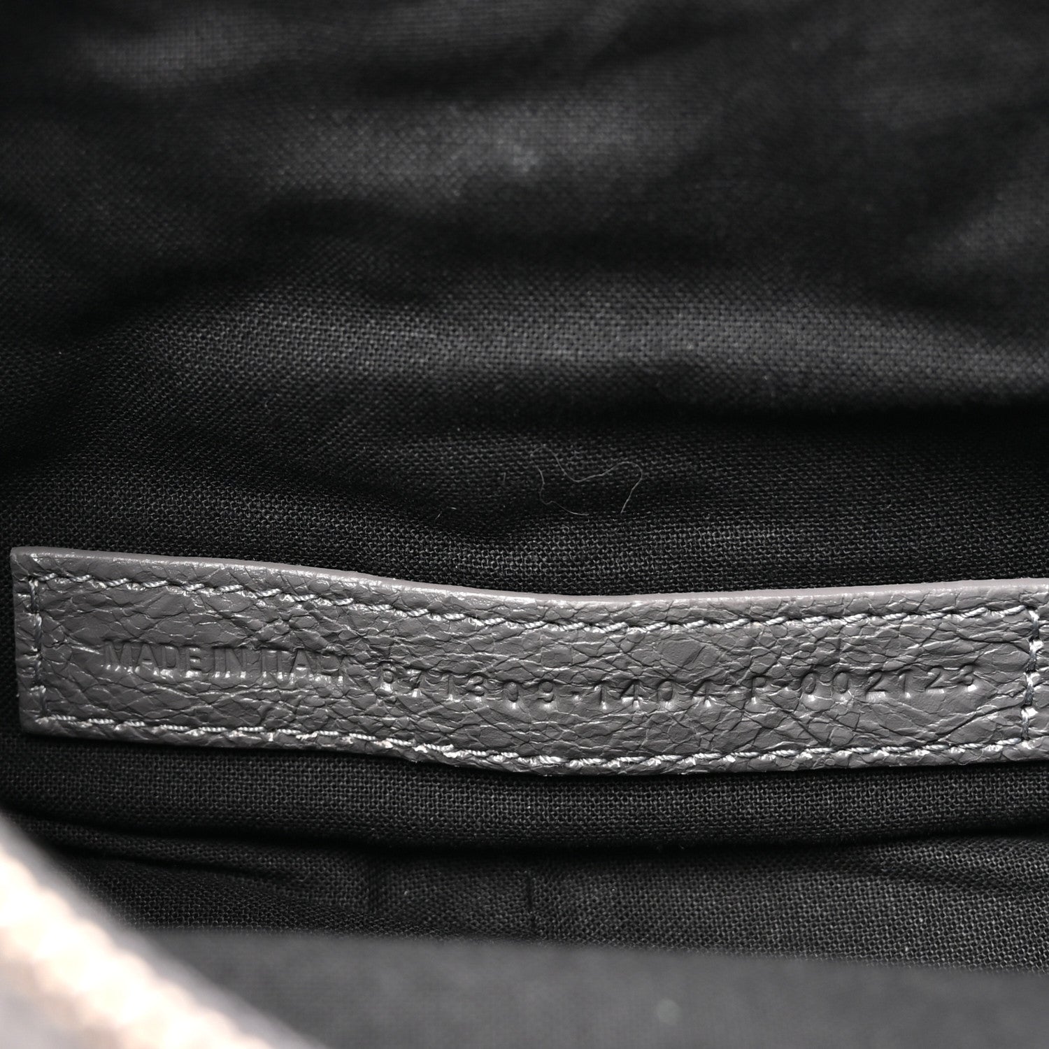 Balenciaga Agneau Arena Le Cagole Shoulder Bag XS Dark Grey