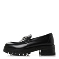 Chanel Calfskin Metal CC Loafers 40 Black