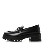 Chanel Calfskin Metal CC Loafers 40 Black