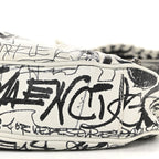 Balenciaga Agneau Arena Graffiti Le Cagole Shoulder Bag XS White Black