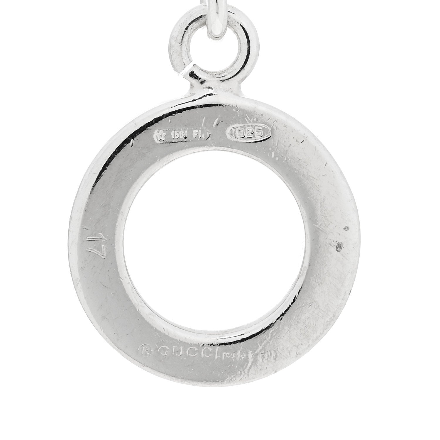 Gucci Sterling Silver Boule Bead Charm Toggle Bracelet