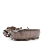 Balenciaga Metallic Agneau Arena Le Cagole Shoulder Bag XS  Dark Bronze