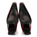 Chanel Suede Fur Fold Over Boots 37 Red