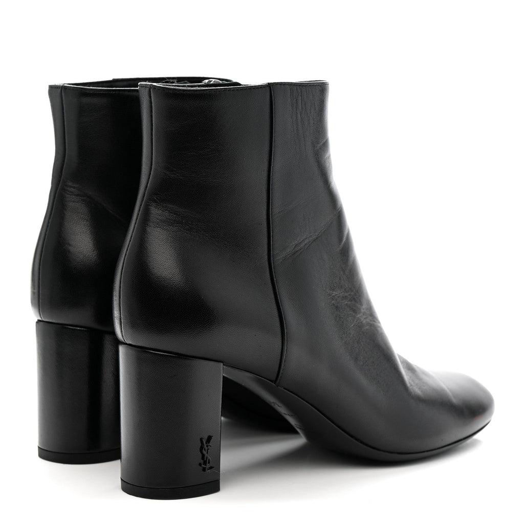Saint Laurent Nappa Vendome Loulou Ankle Zip Boot 36.5 Black